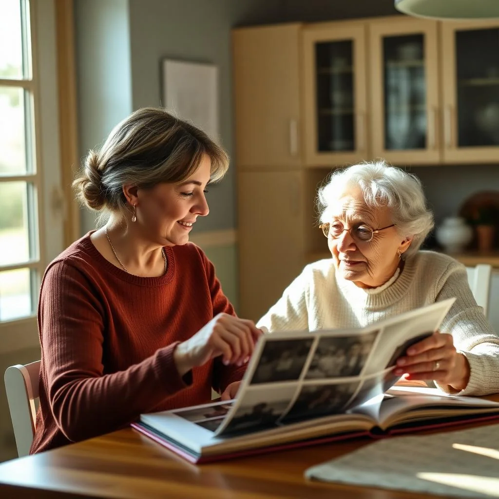 Altruit caregiver providing alzheimer's care at home